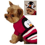 Piggyback Pals Dog Sweater Set - Penguin