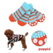 Nitty-Gritty Dog Socks by Puppia - Aqua