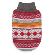 Northern Lights Dog Sweater - Raspberry