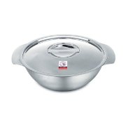 Thố Inox có nắp, quai 22cm - 123022