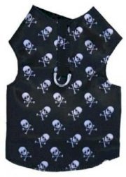 Skull Bone Dog Harness Vest