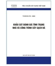 TCXDVN 270:2002 khảo sát đánh giá tình trạng nhà và công trình xây gạch đá