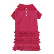 Blooming Brights Polo Dog Dress - Raspberry