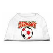 Germany Soccer Print Dog Tank - White