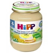 Dinh dưỡng đóng lọ hipp ngô bao tử, khoai tây, gà tây (125g) 