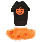 Pumpkin Dog Skirt Set