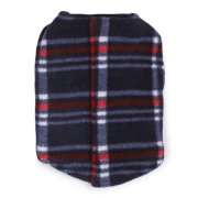 Printed Fleece Vest with Ripstop Chest - Plaid