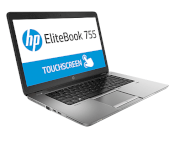 HP EliteBook 755 G2 (J8U67UT) (AMD Quad-Core Pro A8-7150B 2.0GHz, 4GB RAM, 180GB SSD, VGA ATI Radeon R6, 15.6 inch Touch Screen, Windows 8.1 Pro 64 bit)