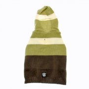 Harley's Hooded Dog Sweater - Winter Pear & Olive Stripe