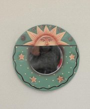 Gương gỗ mặt trăng mặt trời G03 (BY-055C) 