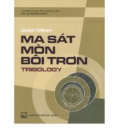 Giáo trình ma sát - mòn - bôi trơn (tribology)