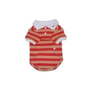 PuppyPAWer Stripe Polo by Dogo - Red