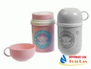 Ca nhựa 2 lớp (0,25L) có nắp giữ nhiệt