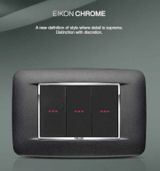 Mặt nạ ổ điện Eikon - Chrome - Vimar