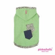 Lucid Hooded Dog T-Shirt by Pinkaholic - Green