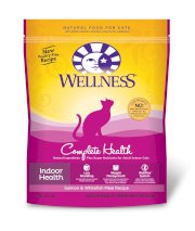 Wellness Indoor Health Salmon and Whitefish Meal Recipe Dry Cat Food, 5-Pound