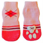 Preppy Girl PAWks Dog Socks - Pink