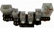 Relay trung gian Handouk 4 cặp tiếp điểm GA-4C-A220SL, 14 chân 4P, 3A, LED, 220VAC