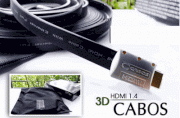 HDMI Cabos black 1.4 4K 3D 20m