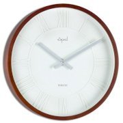 Opal Luxury Time Products 15.36" Round Wooden Case Wall Clock