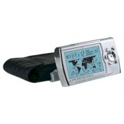 Chass World Sync Time Zone Map Atomic Clock in Silver