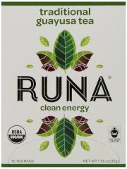 Runa Clean Energy, Traditional Guayusa Tea, 16-Count Tea Bags