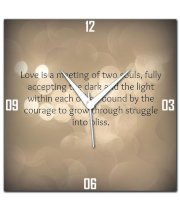 Amore Love Is A Meeting Wall Clock