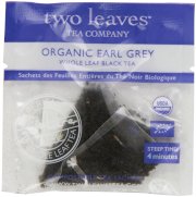 Two Leaves Tea Company Organic Earl Grey Black Tea, 100 Count