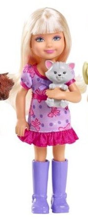 Barbie & Her Sisters in a Pony Tale Chelsea Doll Gray Kitten