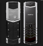 Vertu Signature S Black Alligator Skin Diamonds