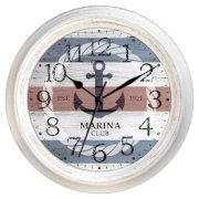 Ashton Sutton Decorative Home 18" Nautical Anchor Wall Clock