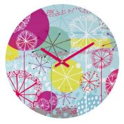 DENY Designs Rachael Taylor Snowflake Stems Wall Clock