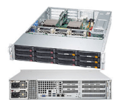 Server Supermicro SuperServer 6028R-TDWNR (Black) (SYS-6028R-TDWNR) E5-2623 v3 (Intel Xeon E5-2623 v3 3.0GHz, RAM 8GB, 920W, Không kèm ổ cứng)