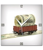 Amore Money Train Wall Clock