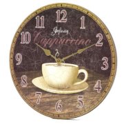 Infinity Instruments 14" Dreamy Cappuccino Wall Clock