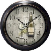 Ashton Sutton 18" Fine Wine Dial Quartz Analog Wall Clock