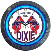 Neonetics Cars and Motorcycles 15" Dixie Motor Oil Wall Clock