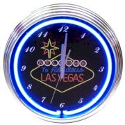 Neonetics 15" Las Vegas Sign Wall Clock