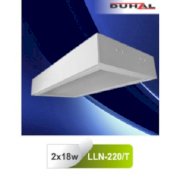 Máng đèn tán quang gắn nổi chụp mica Duhal LLN220/T
