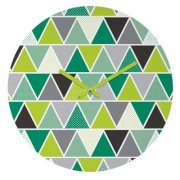 DENY Designs Heather Dutton Emerald Triangulum Wall Clock