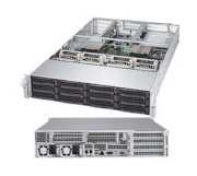 Server SuperServer 6028U-TR4T+ (Black) (SYS-6028U-TR4T+) E5-2603 v3 (Intel Xeon E5-2603 v3 1.60GHz, RAM 4GB, 1000W, Không kèm ổ cứng)