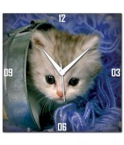 Amore Sweet Cat Wall Clock 01