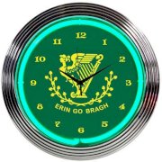 Neonetics 15" Irish Erin Go Bragh Wall Clock