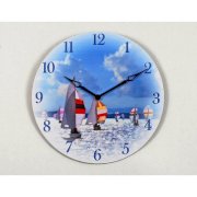 Ashton Sutton 16" Sail Boat Wall Clock