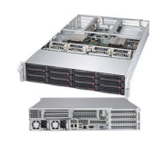 Server SuperServer 6028U-TR4T+ (Black) (SYS-6028U-TR4T+) E5-2643 v3 (Intel Xeon E5-2643 v3 3.40GHz, RAM 16GB, 1000W, Không kèm ổ cứng)