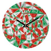 DENY Designs Gneural Triad Illusion Yule Wall Clock