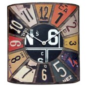 Infinity Instruments Peddler License Plate Wall Clock