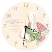 Lexington Studios 10" Baby Bunny Wall Clock