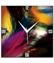 Amore Abstract Colorful Art Wall Clock