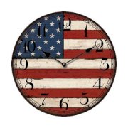 Creative Motion 13.3" American Flag Wall Clock